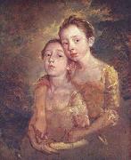 Thomas Gainsborough Two Daughters with a Cat china oil painting artist